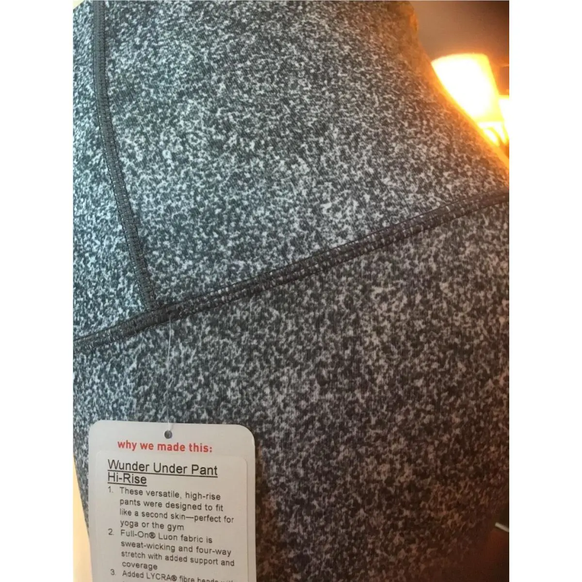 Lululemon clothing - RIOD BLACK/WHITE 3