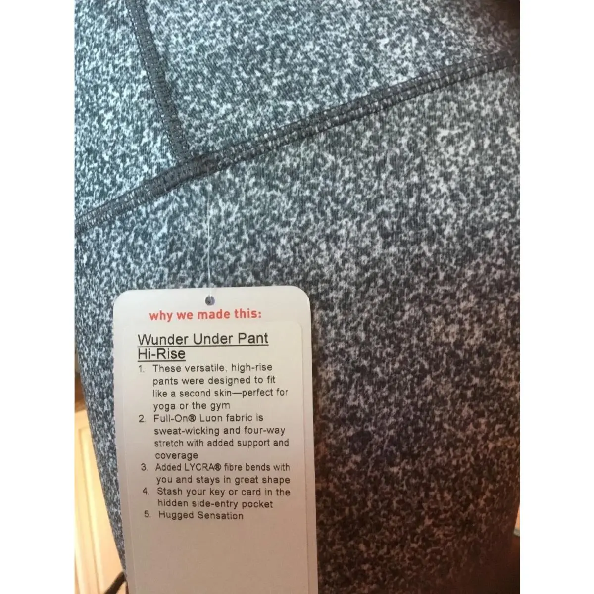 Lululemon clothing - RIOD BLACK/WHITE 9