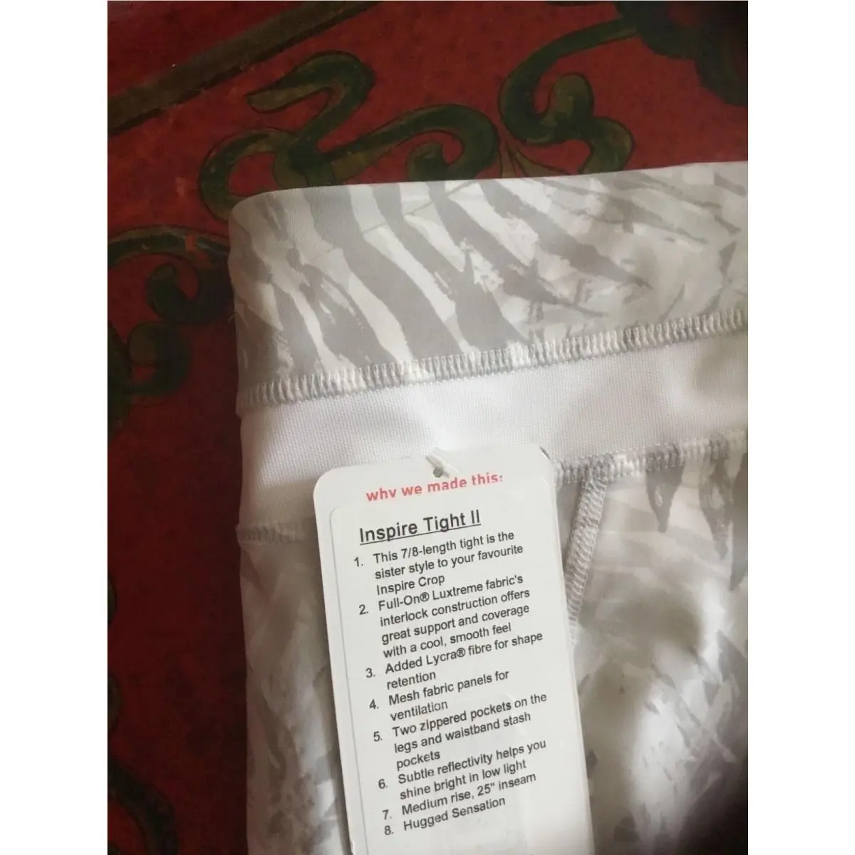 Lululemon clothing - white/gray (PCWN) 8