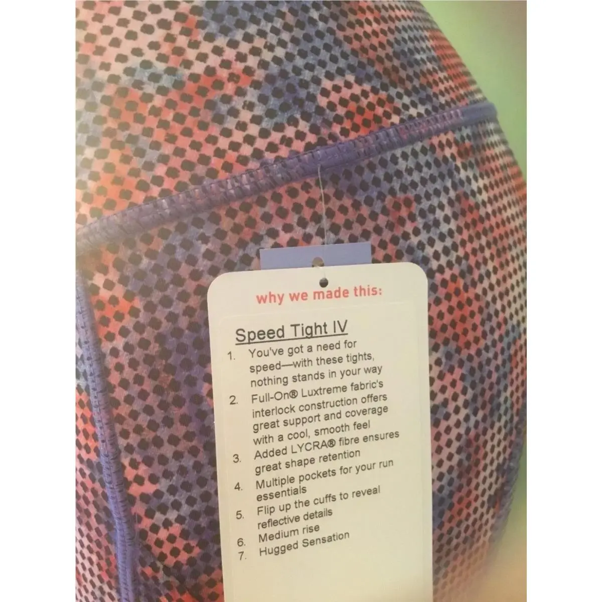 Lululemon clothing - CHFD (checkers bloom multi) 13