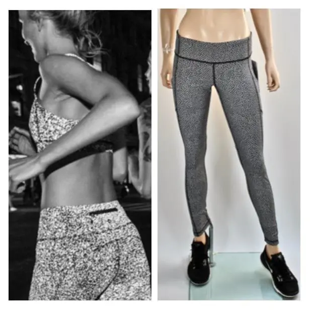Lululemon clothing - Black & Reflective Silver 7