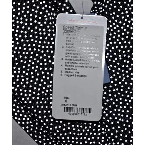 Lululemon clothing - Black & Reflective Silver 10