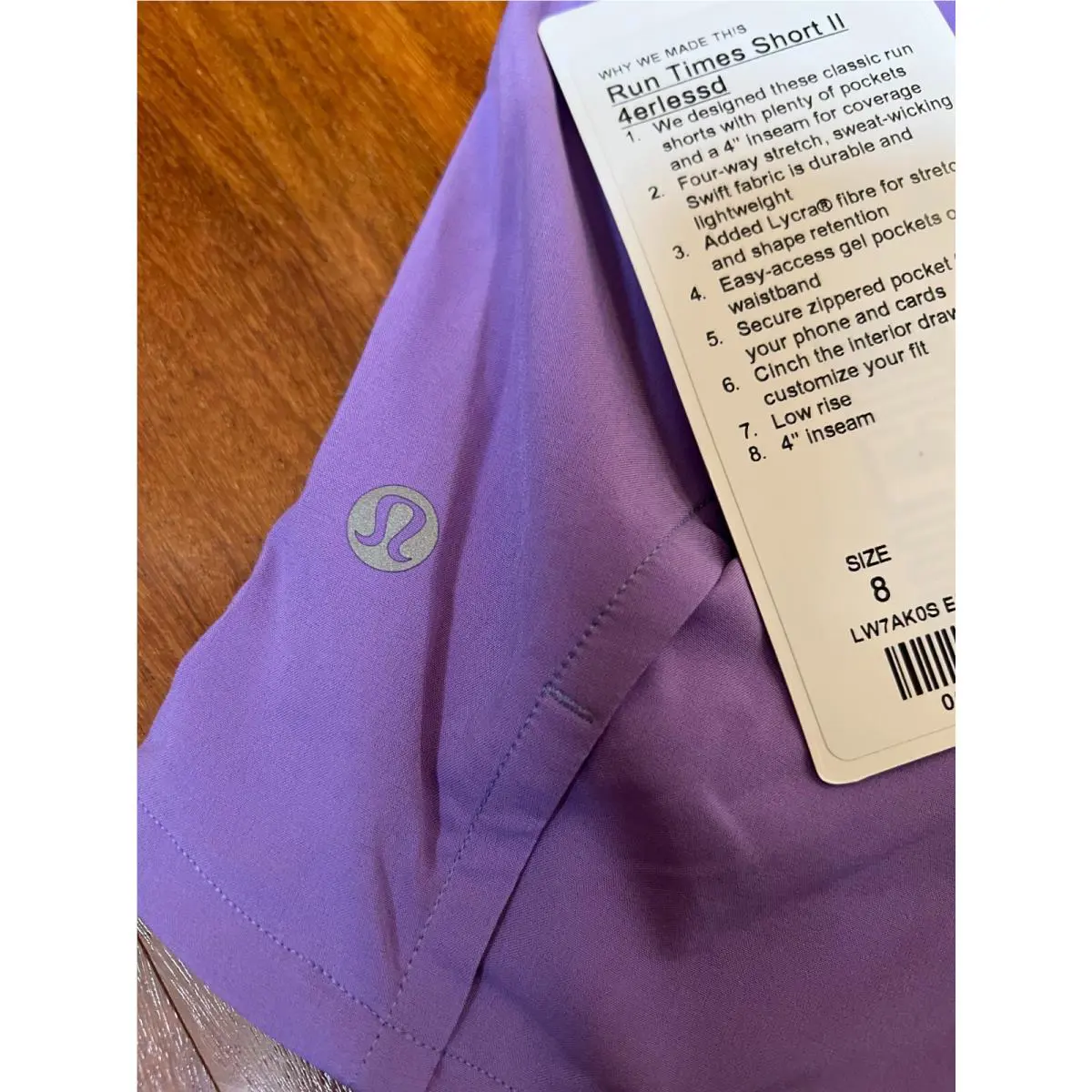 Lululemon clothing - Run Times Short II - Run Times Short - LW7AK9S - Purple 2