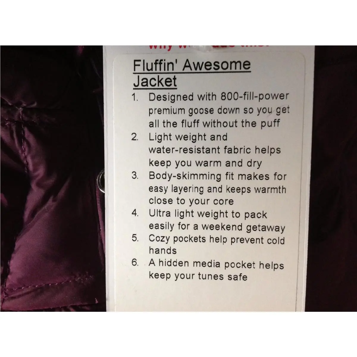 Lululemon clothing - plum 5