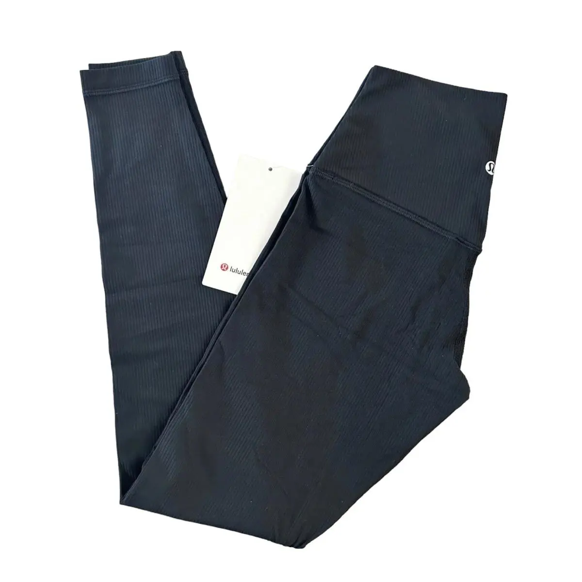 Lululemon Align Ribbed High Rise Pant 28 Black Leggings Nulu Size 2