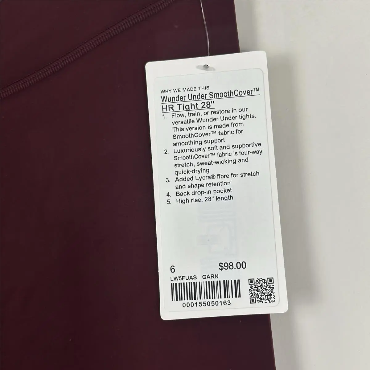 Lululemon clothing - Red 5