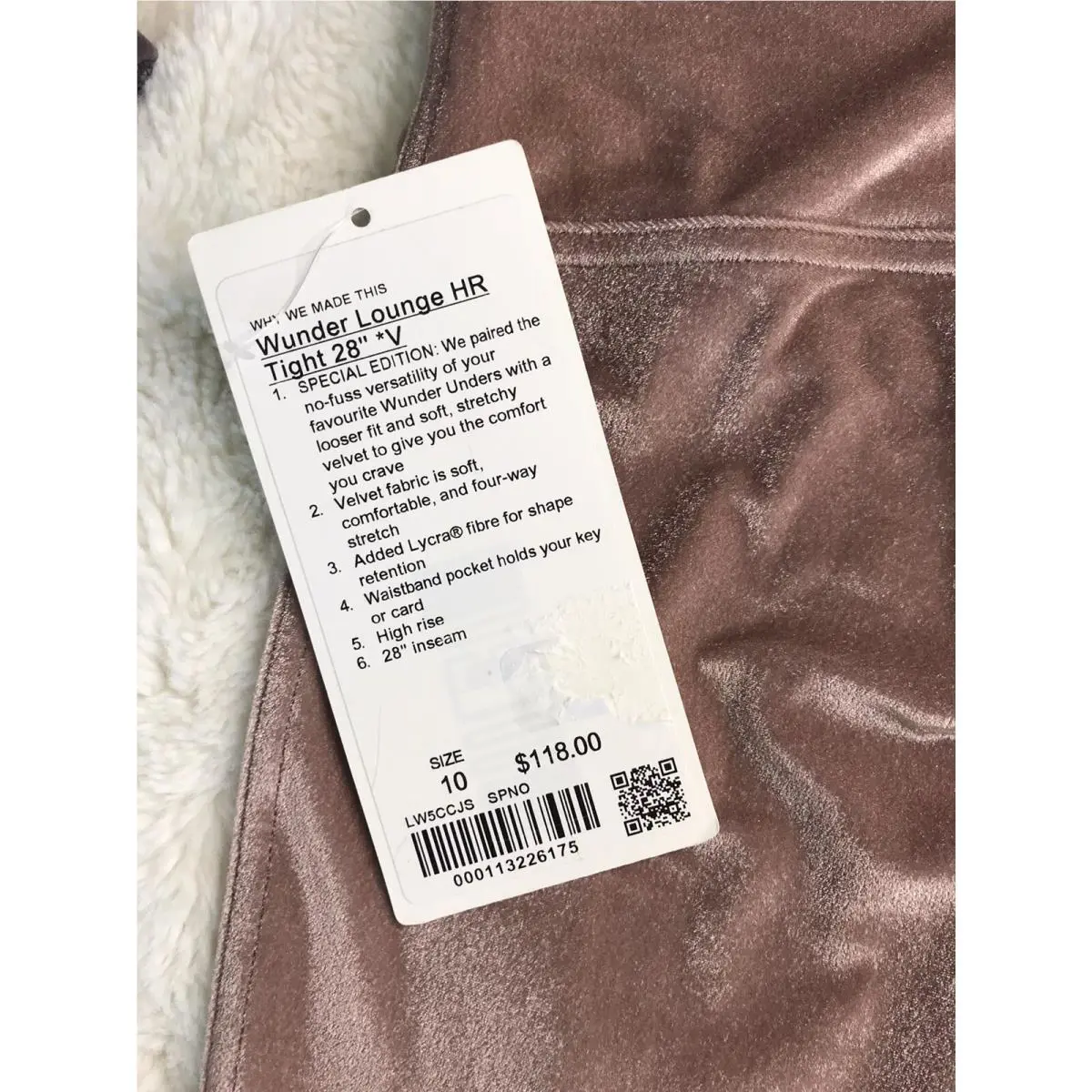 Lululemon clothing - Spanish Oak/ Grey Pink 2