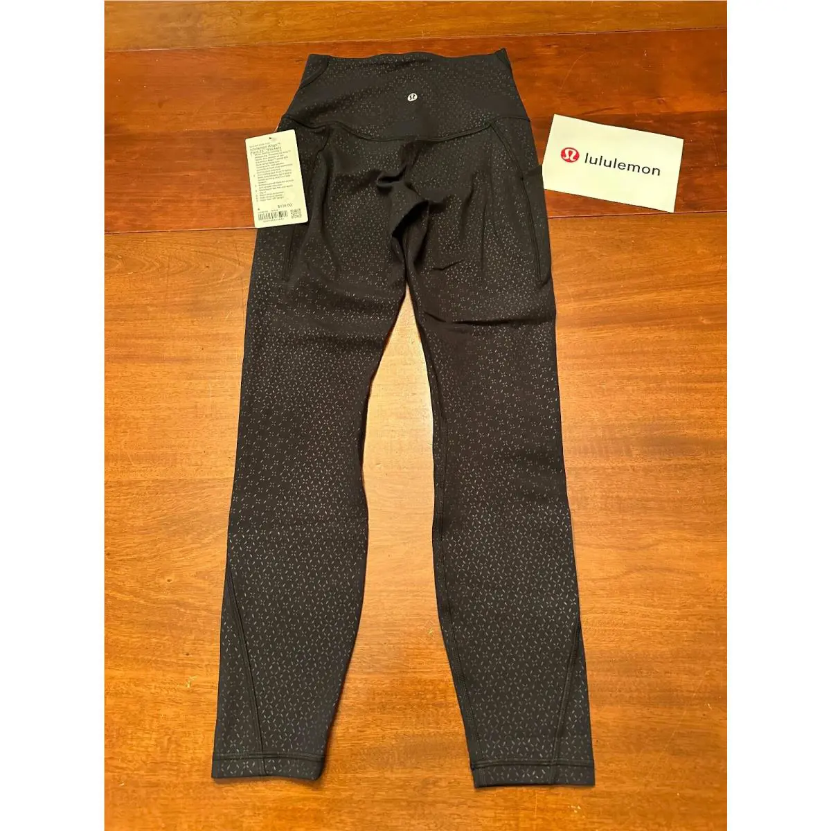 Lululemon clothing - black w/ embossed tiny print 4