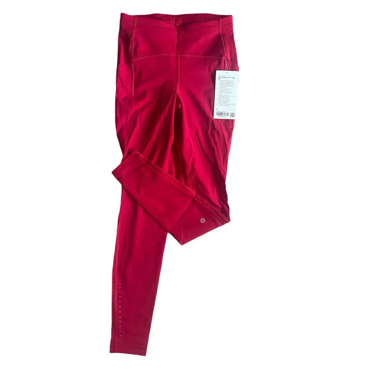 Lululemon Swift Speed High Rise 28 Tight Leggings Dark Red Size 6 Side Pockets