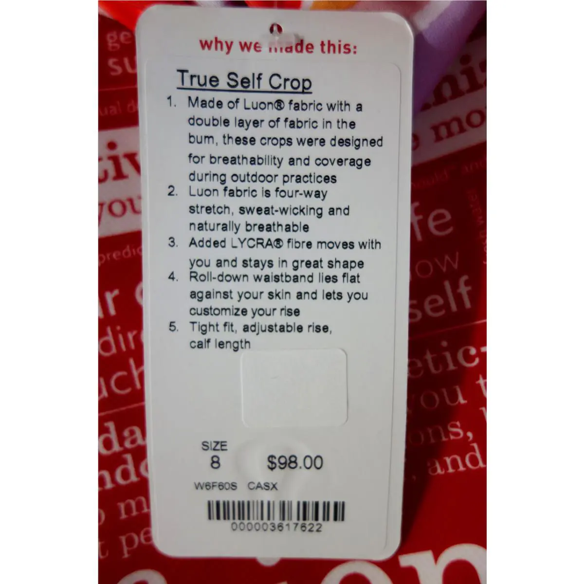 Lululemon clothing - bleacher stripe white iris flower 0