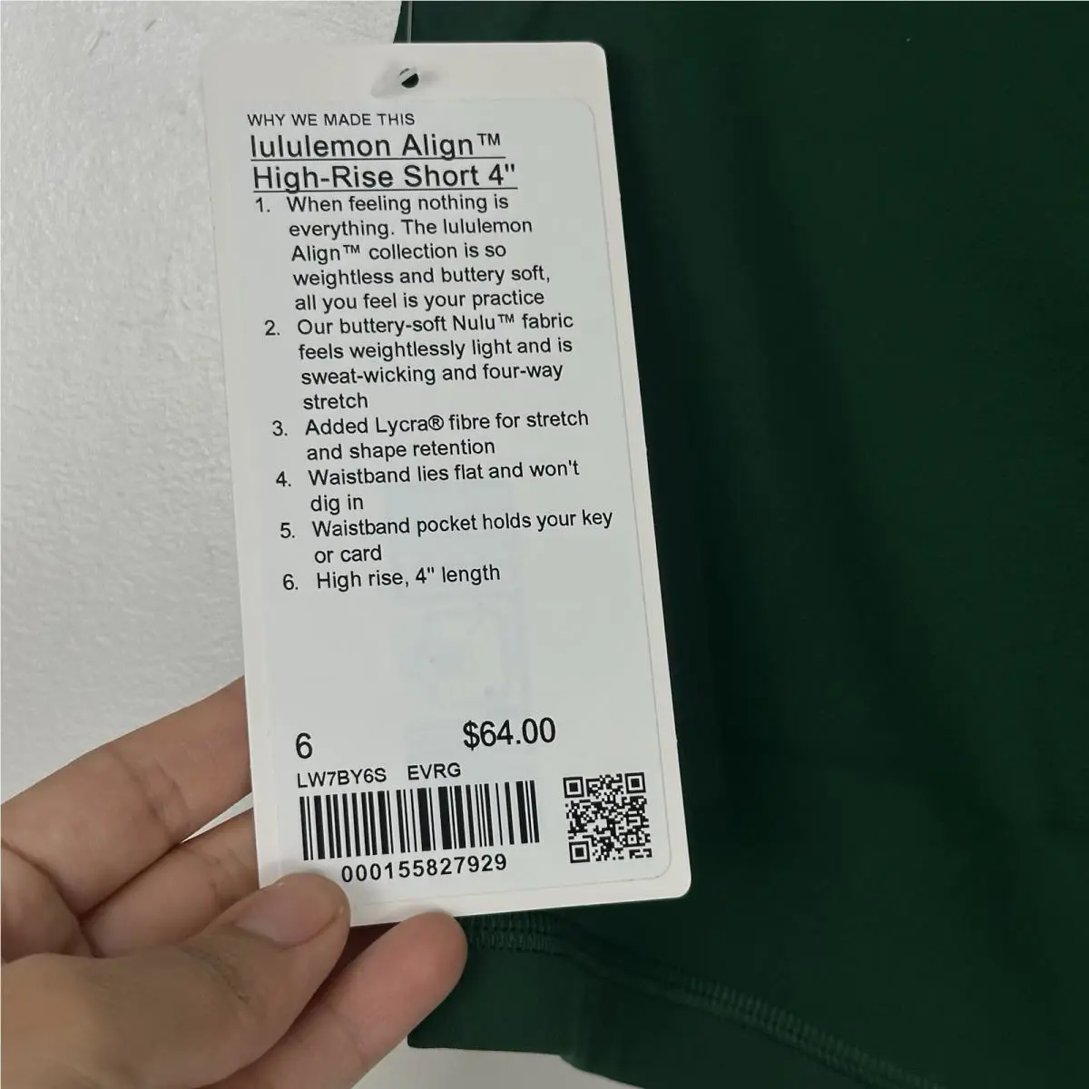 Lululemon clothing - Green 2