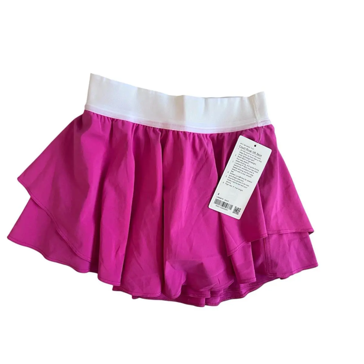 Lululemon Court Rival High-rise Skirt Reg Length Sonic Pink Size 4