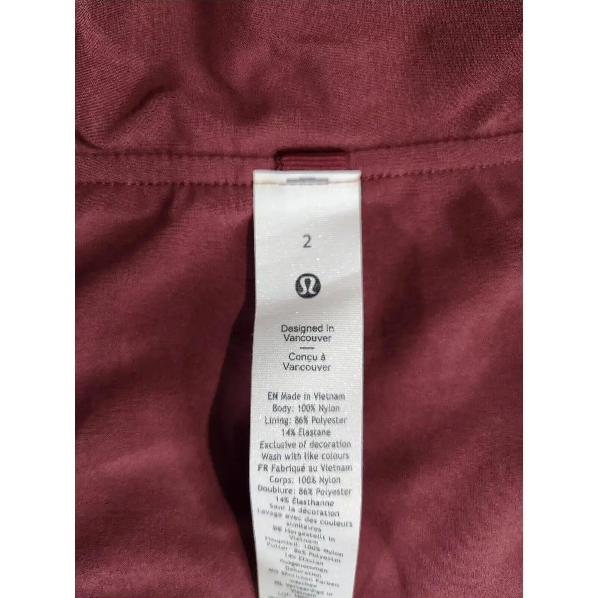 Lululemon clothing - Red Merlot 4
