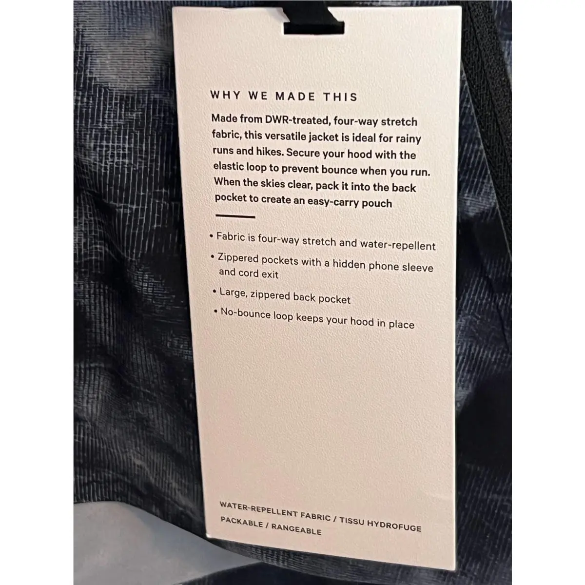 Lululemon clothing - Lululemon Mist Over Windbreaker - Mist Over Windbreaker - Blue 3