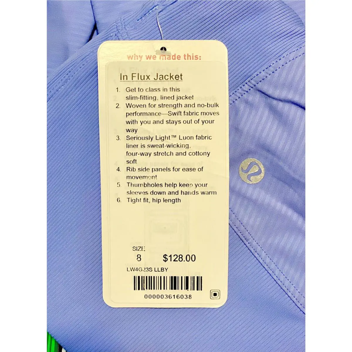 Lululemon clothing - Blue (Lullaby) (UPC: 887223091509) 1
