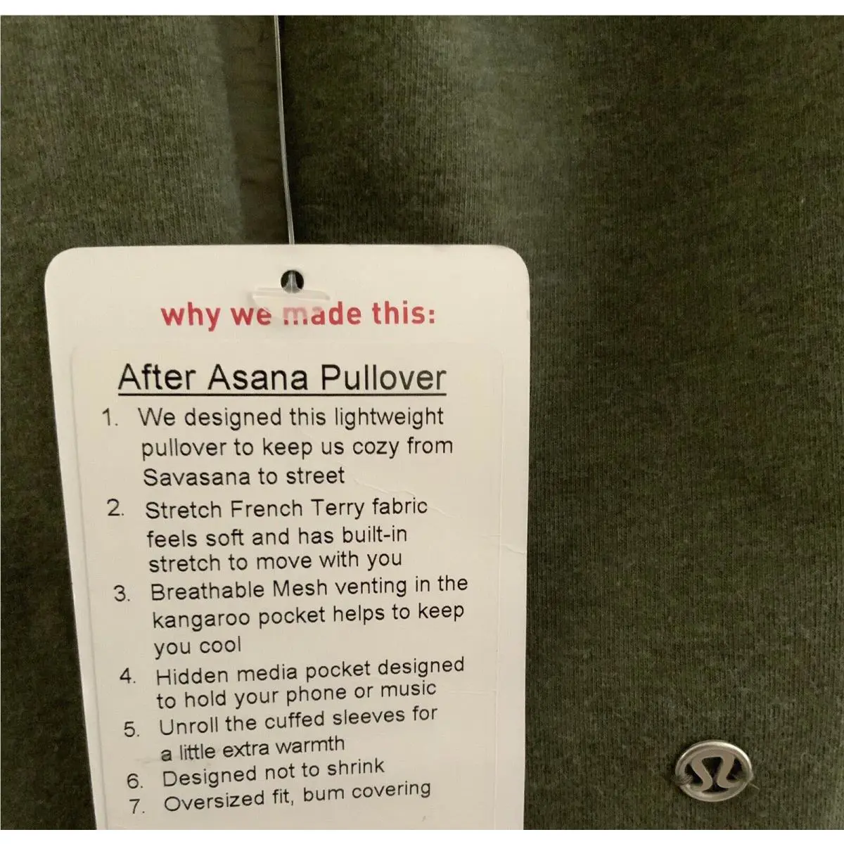 Lululemon clothing - Green 5