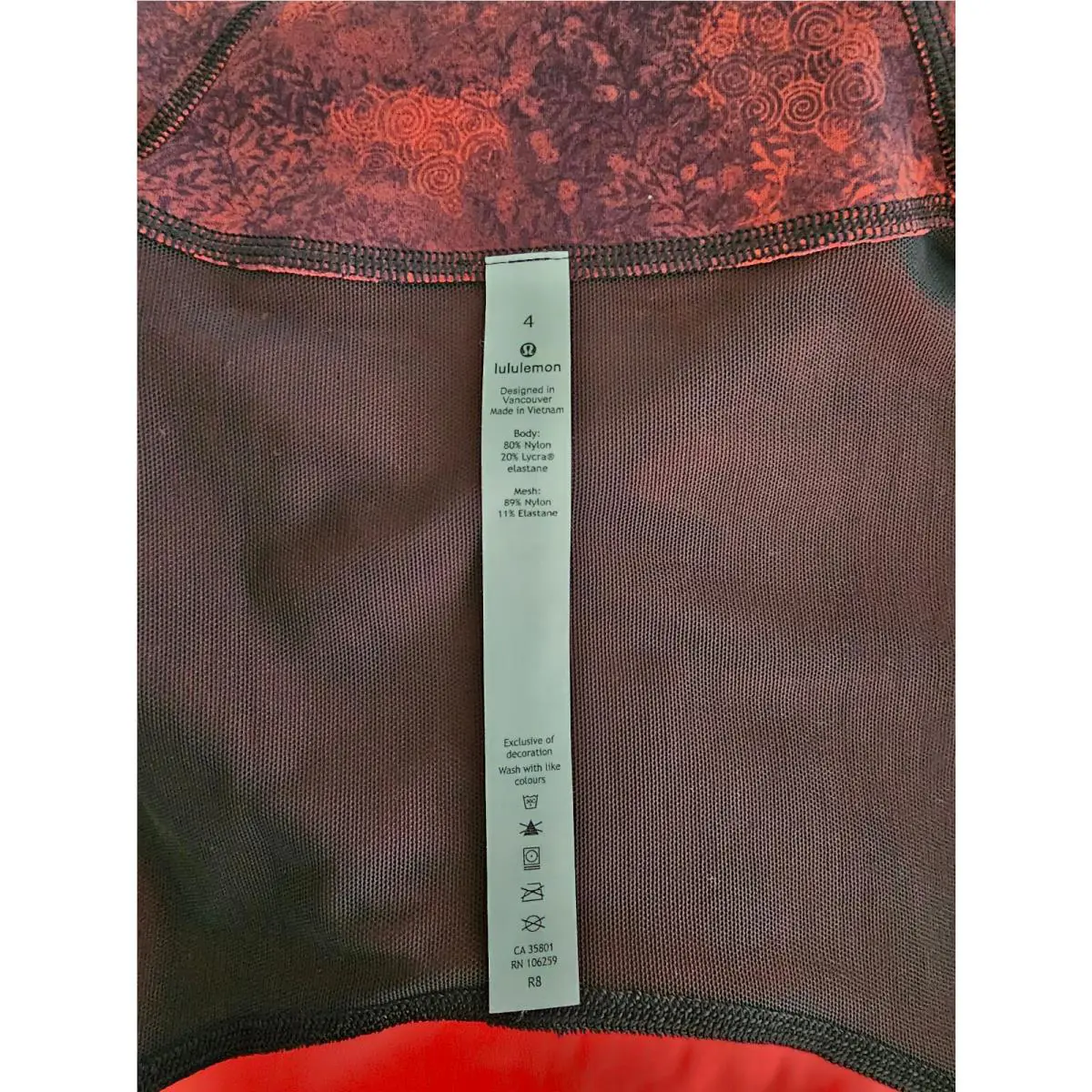 Lululemon clothing - Dark Red 7