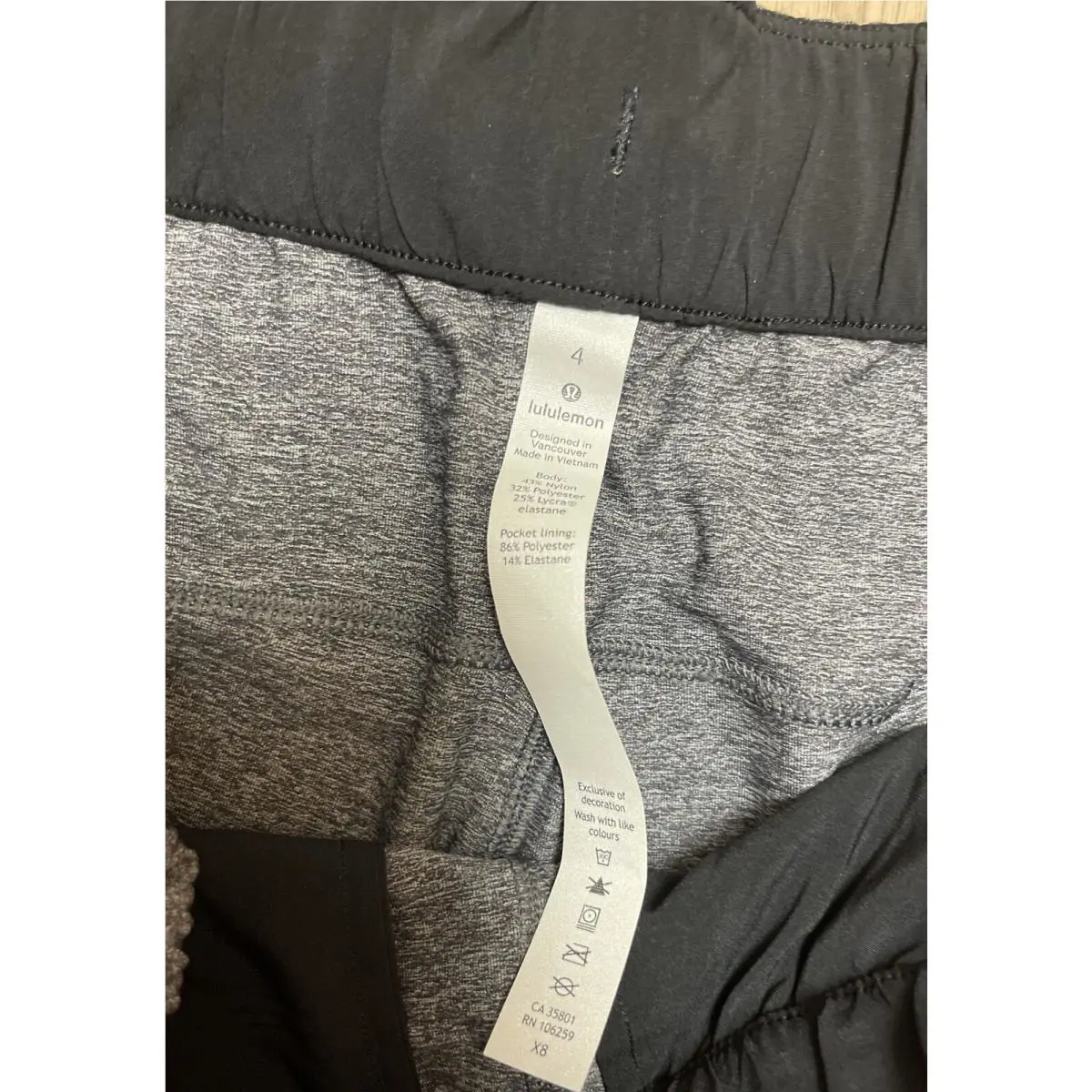 Lululemon clothing  - Heather Black 0