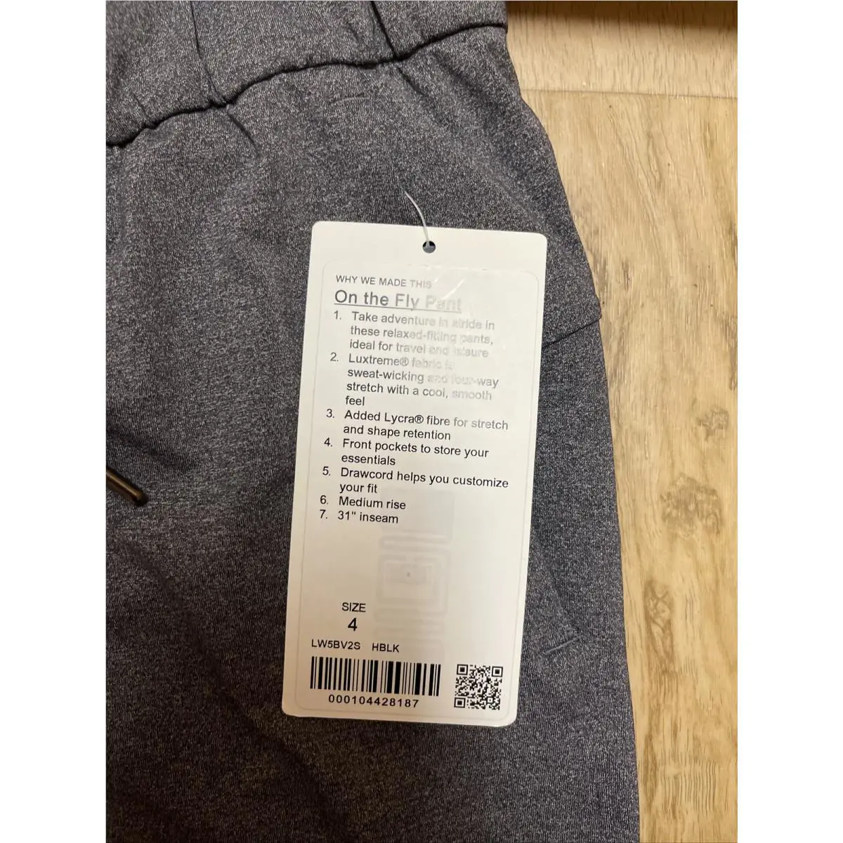 Lululemon clothing  - Heather Black 4