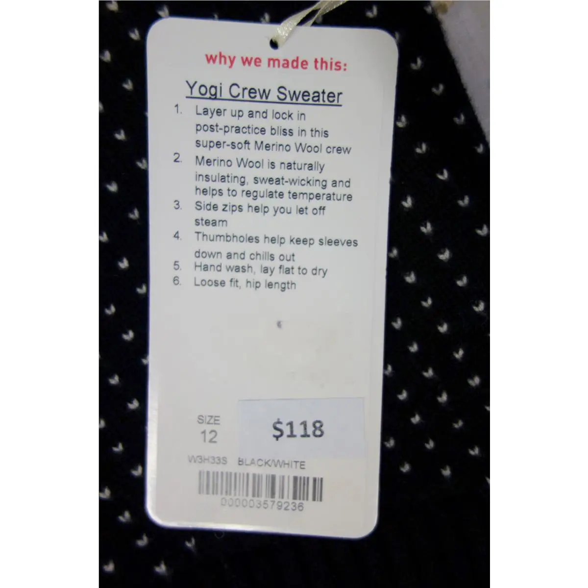 Lululemon clothing - Black / White 0