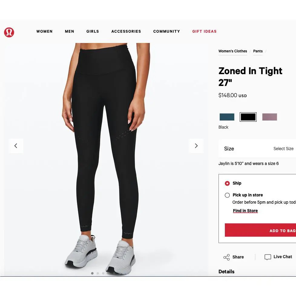Lululemon clothing - Black 2