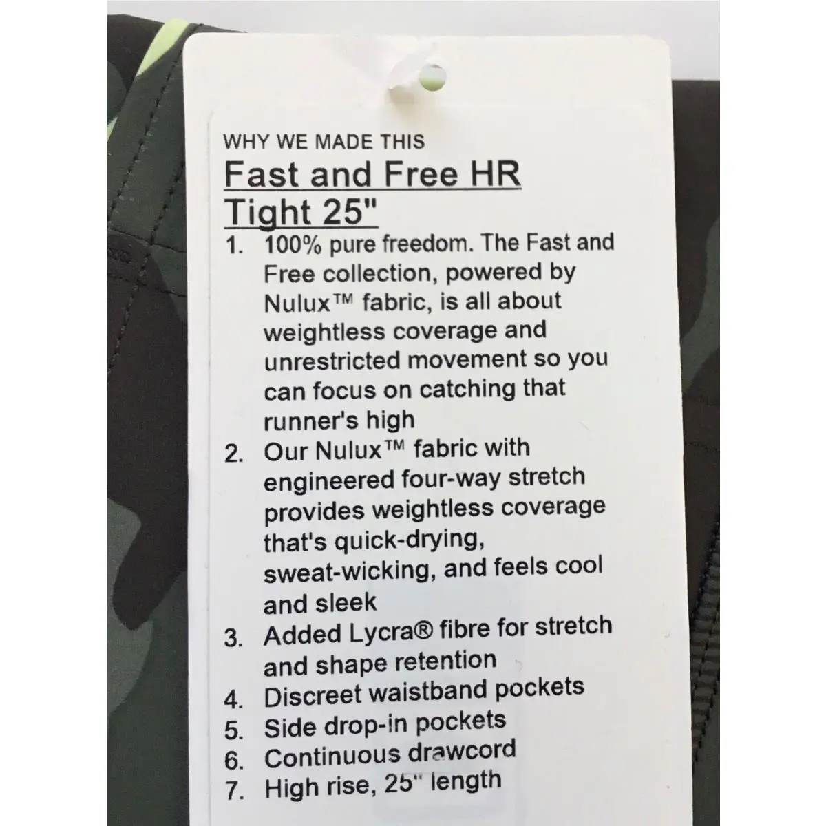 Lululemon clothing - Green Yellow Brown 2