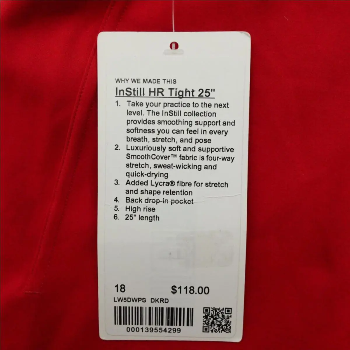 Lululemon clothing - Red 5