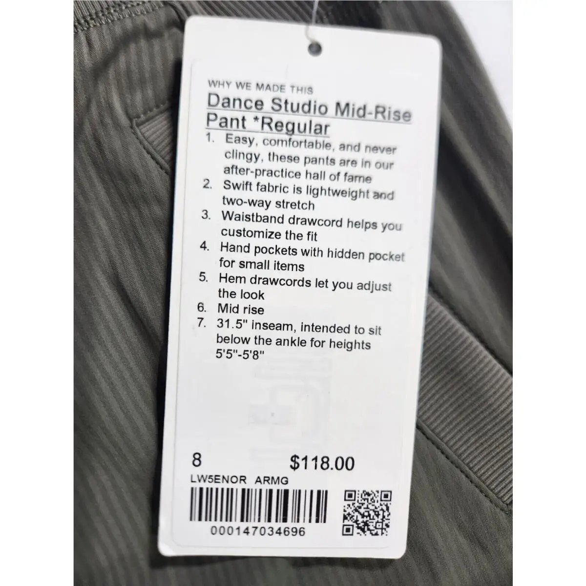 Lululemon clothing - Army Green 4
