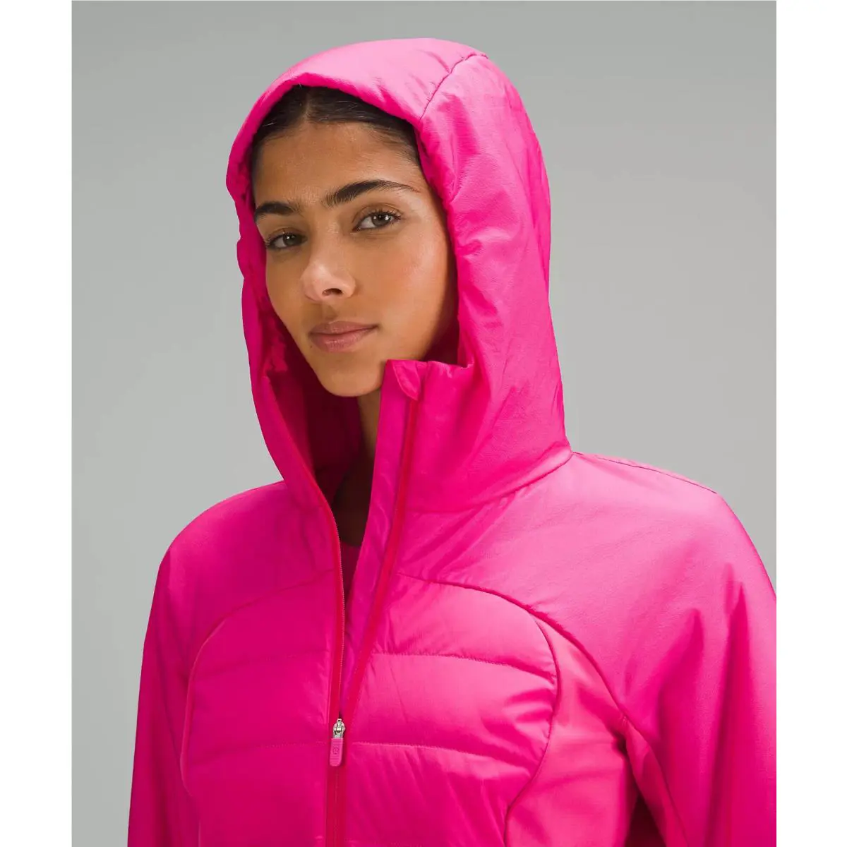 Lululemon clothing - Down for It All Jacket in Storm Teal - Pink 2