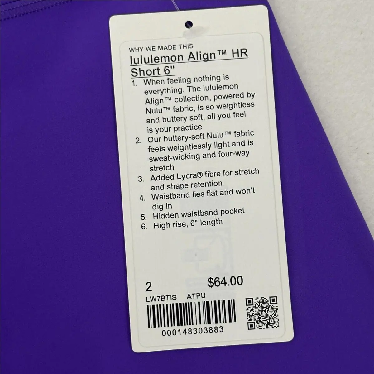 Lululemon clothing - Purple 4