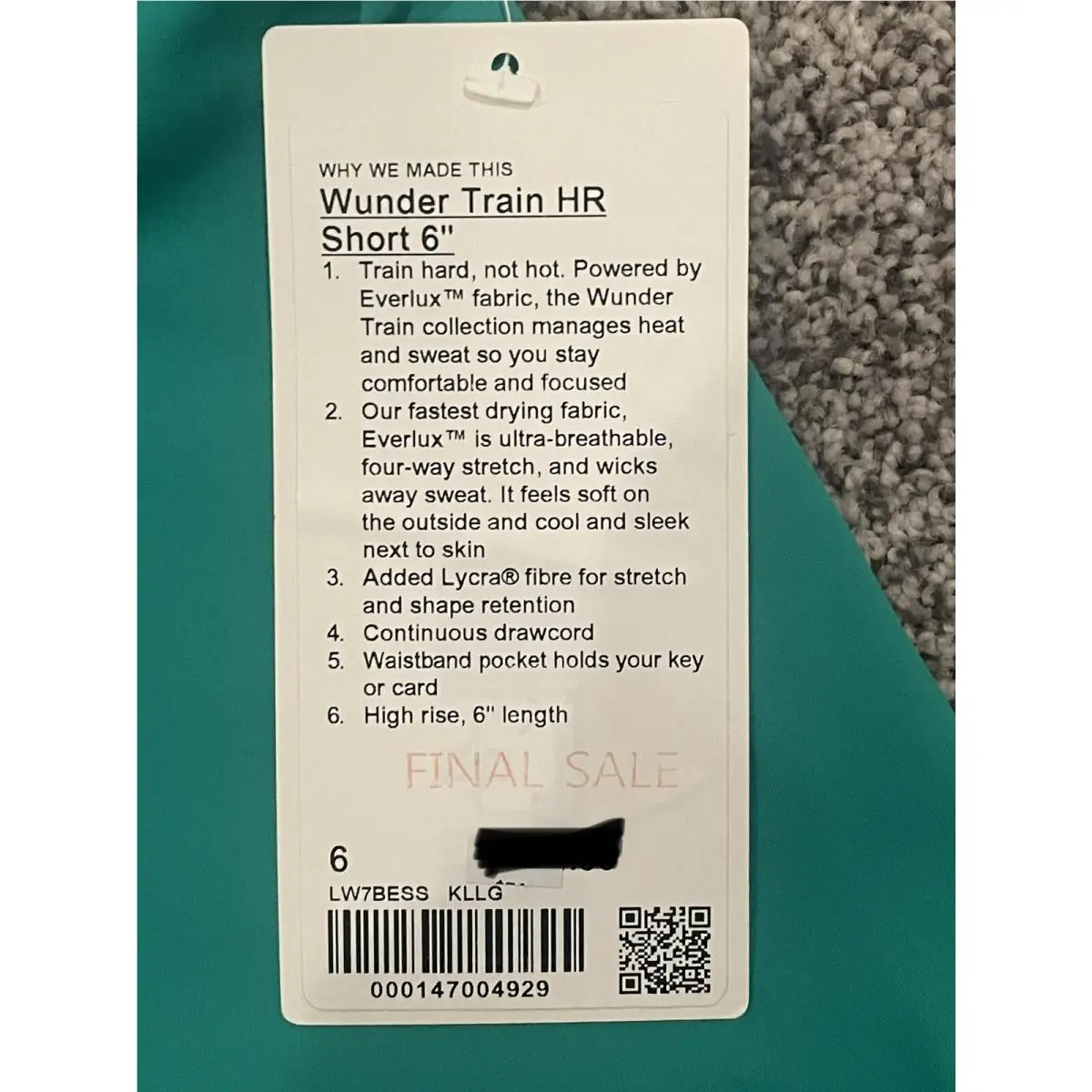 Lululemon clothing - Green 3