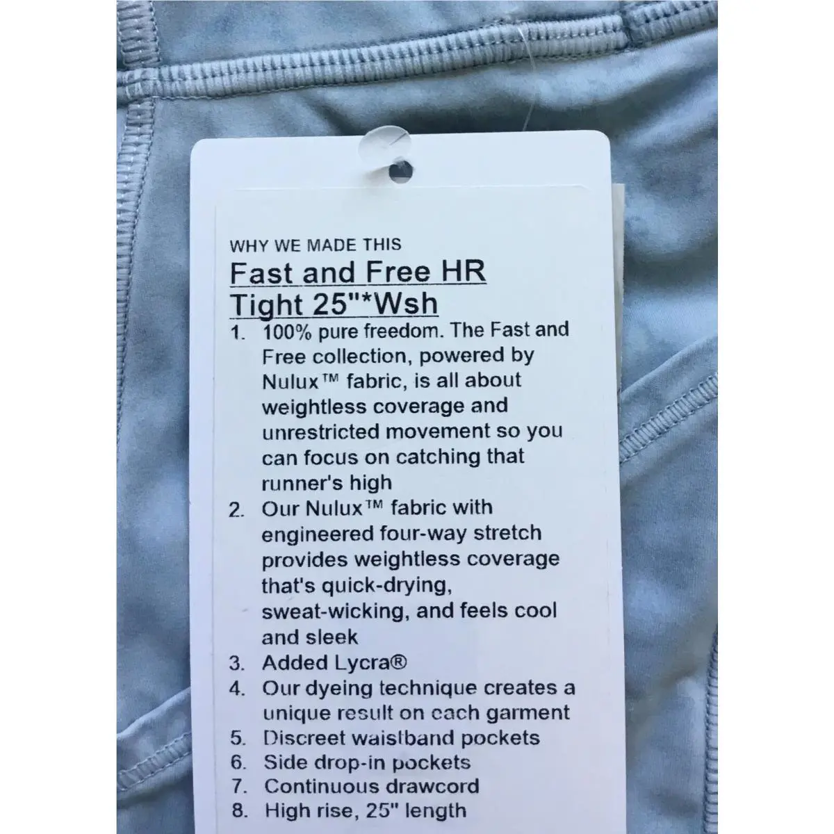 Lululemon clothing - Blue 3