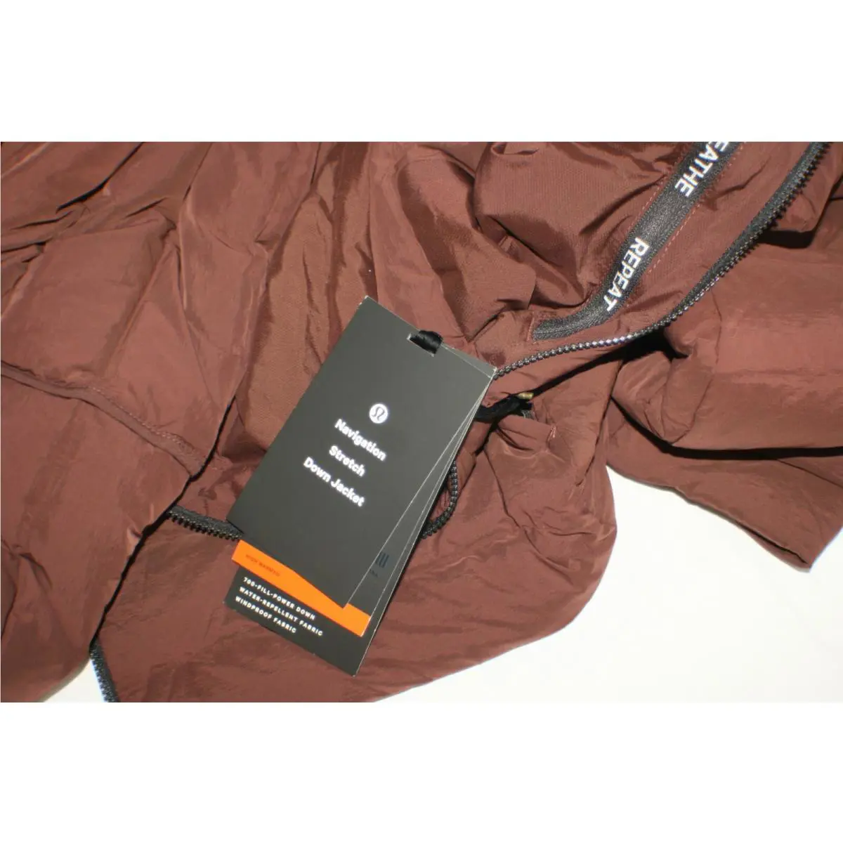 Lululemon clothing - Lululemon Navigation Stretch Down Jacket - Brown, Manufacturer: BRNE 10