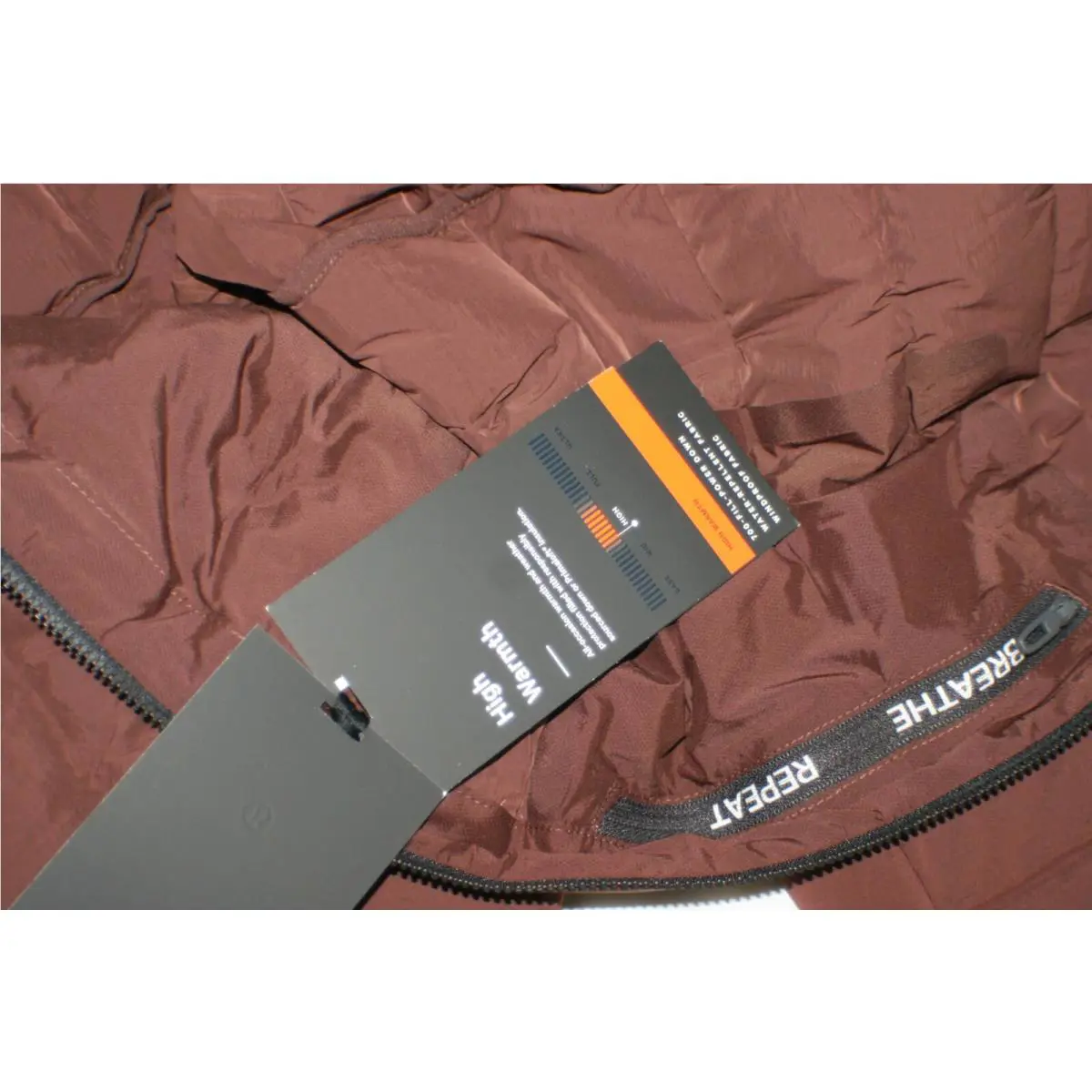 Lululemon clothing - Lululemon Navigation Stretch Down Jacket - Brown, Manufacturer: BRNE 3
