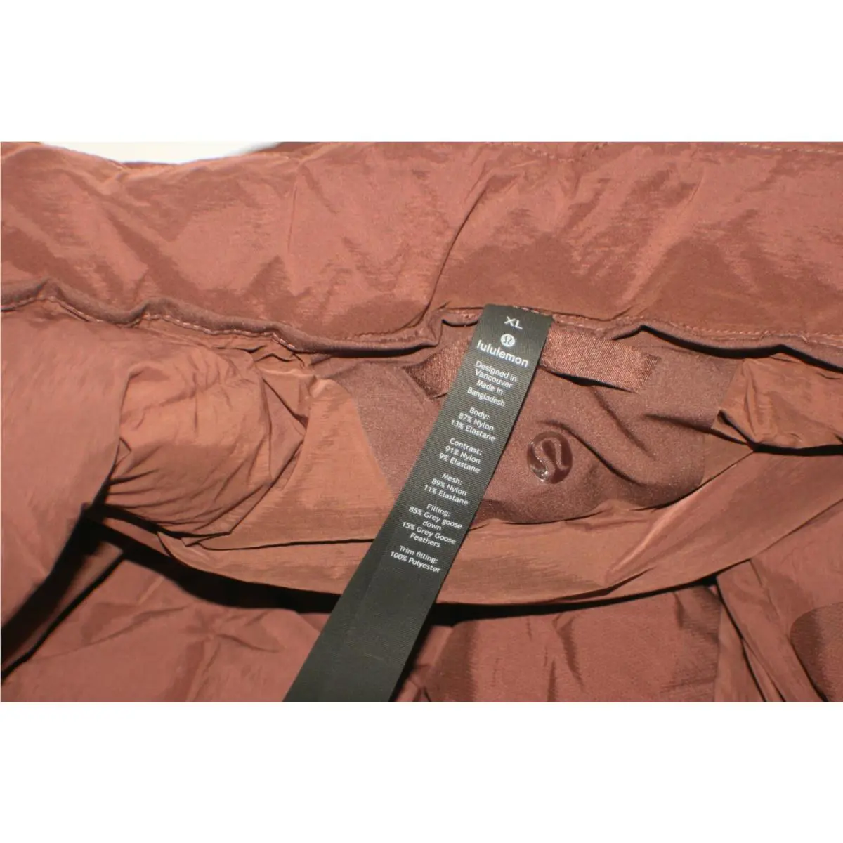 Lululemon clothing - Lululemon Navigation Stretch Down Jacket - Brown, Manufacturer: BRNE 5