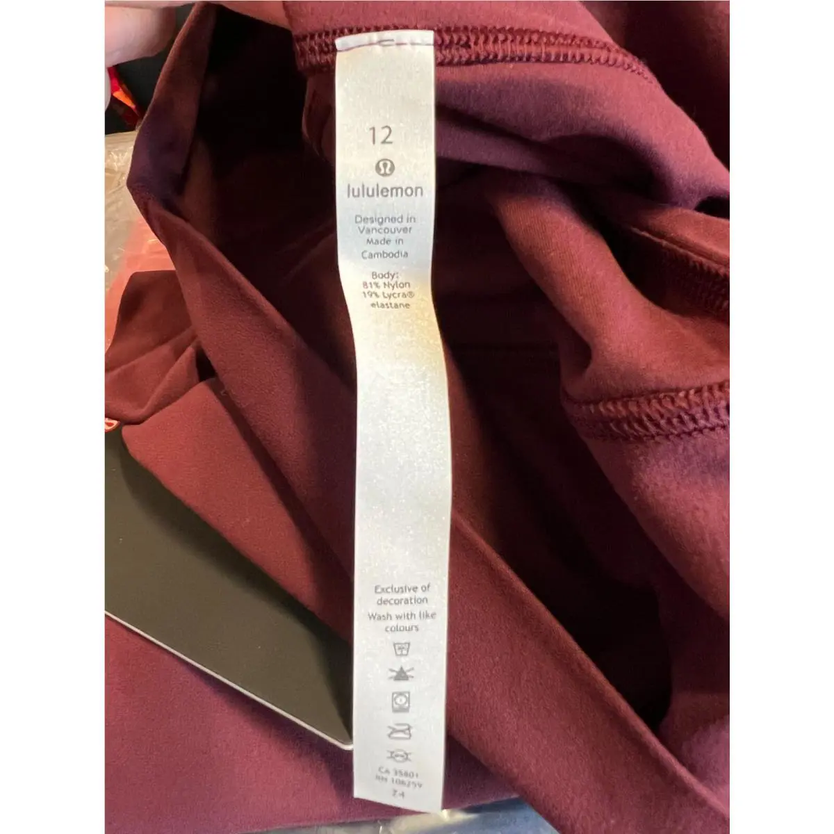Lululemon clothing - Red, Manufacturer: Garnet Red 0
