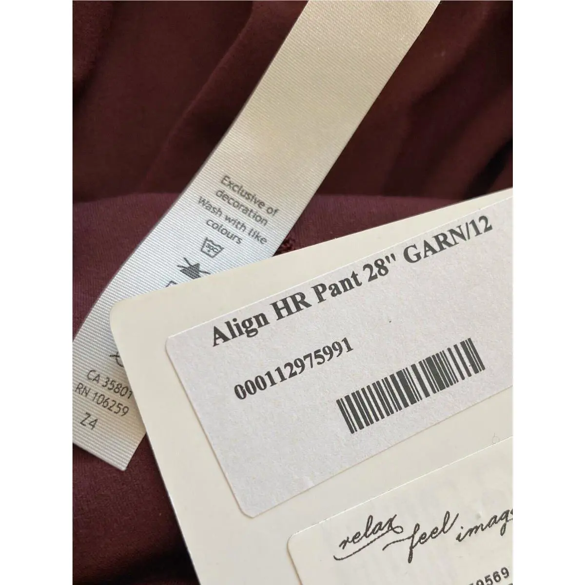 Lululemon clothing - Red, Manufacturer: Garnet Red 3