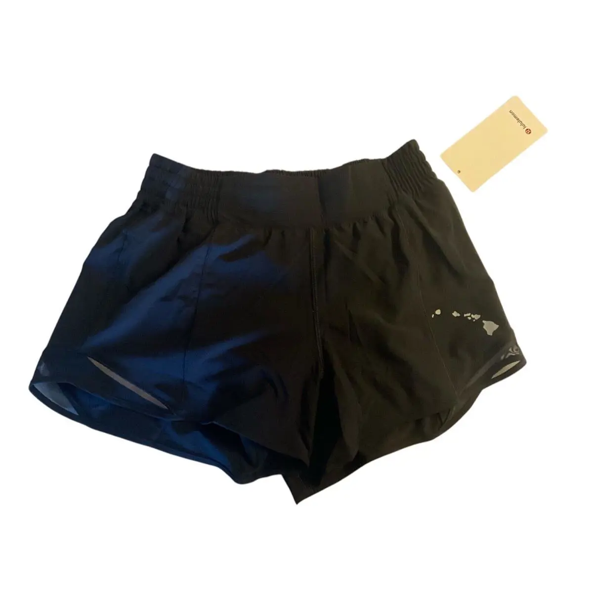 Lululemon Hotty Hot HR Short 4” Lined - Hawaii Exclusive - Black - Size 8