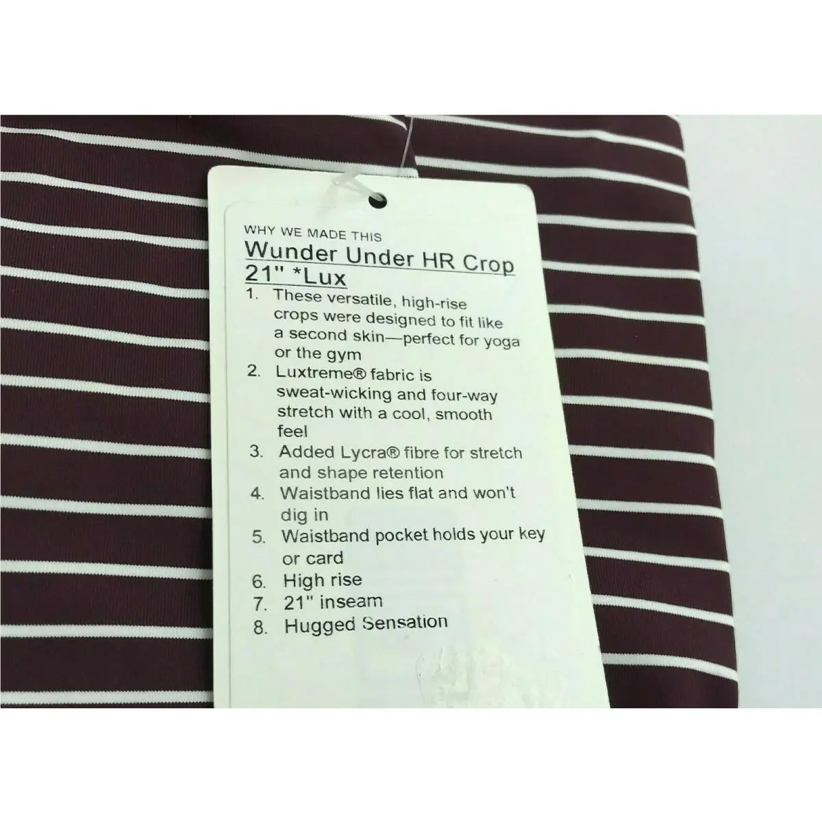 Lululemon clothing - Maroon 8