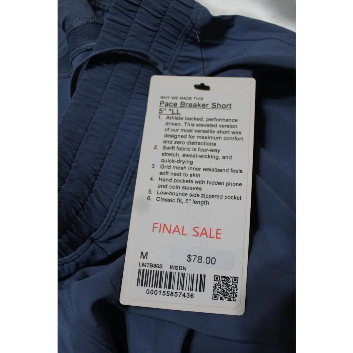 Lululemon clothing - Pacebreaker 5” - Pacebreaker - Blue 3