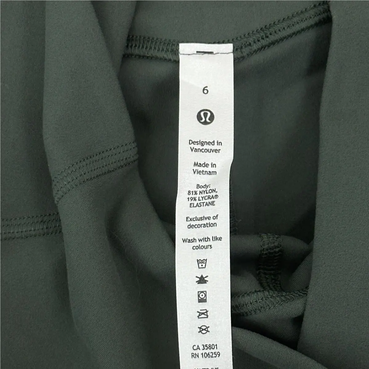 Lululemon clothing - Green 1