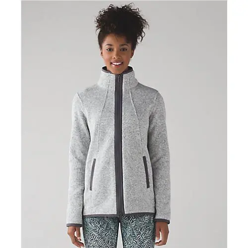 Lululemon clothing - heathered white/dark carbon 0