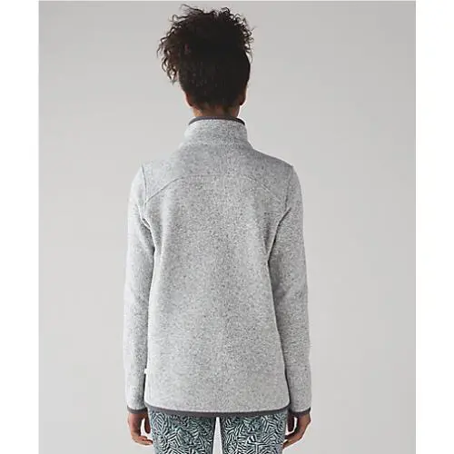 Lululemon clothing - heathered white/dark carbon 4