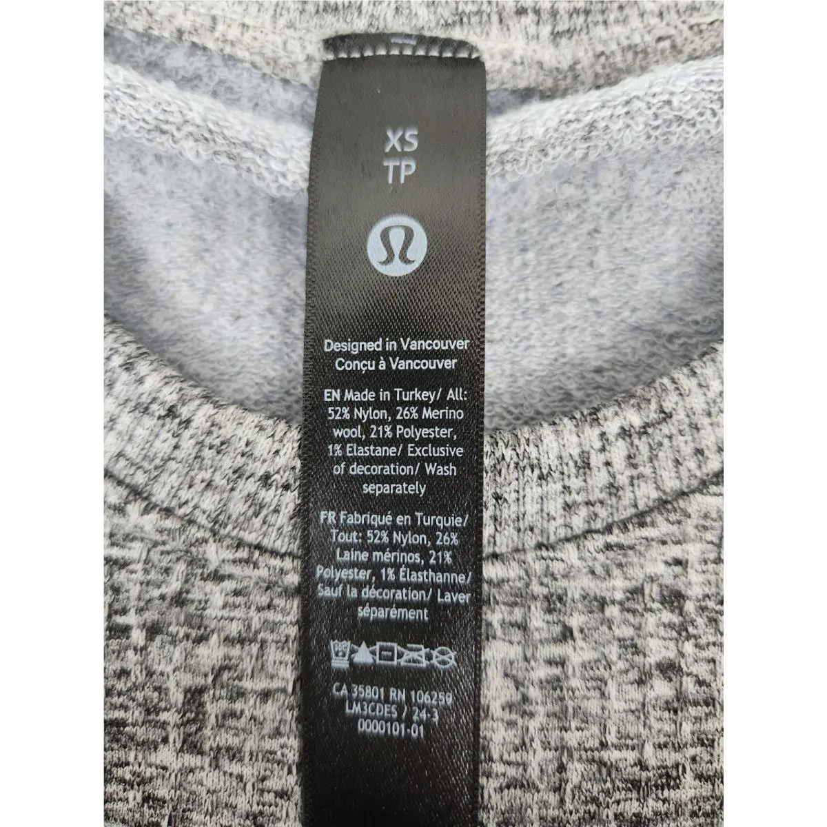 Lululemon clothing - Lululemon Engineered Warmth - Engineered Warmth - Tri Heather Vapor/Gull Grey/Black 2