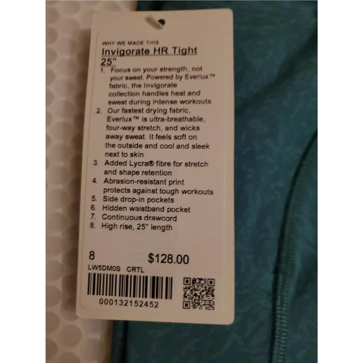 Lululemon clothing - Teal 0