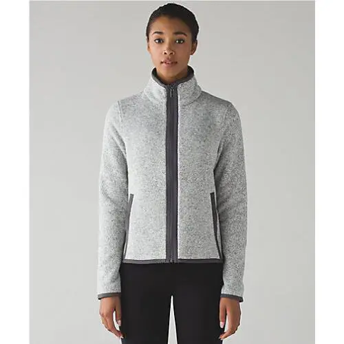 Lululemon clothing - heathered white/dark carbon 0