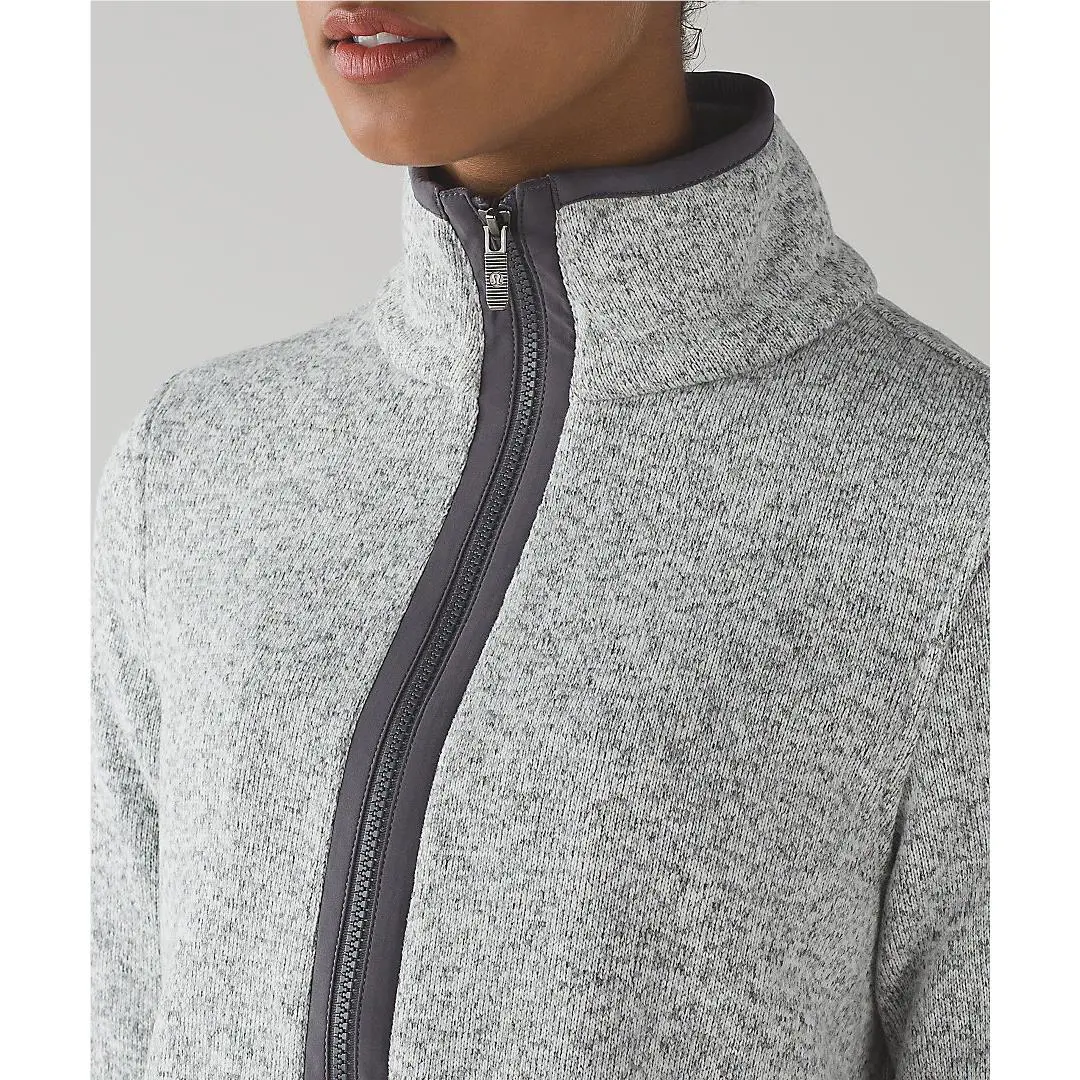 Lululemon clothing - heathered white/dark carbon 2