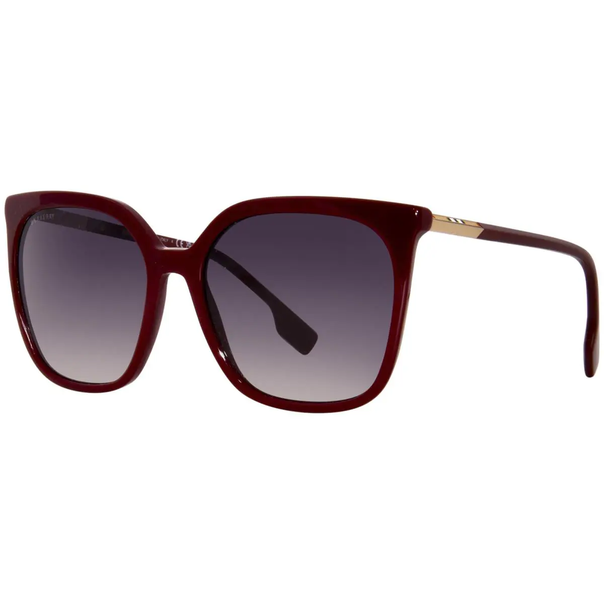 Burberry Emily BE4347 34038G Sunglasses Women`s Bordeaux/grey Gradient 56-mm - Frame: Red, Lens: Gray
