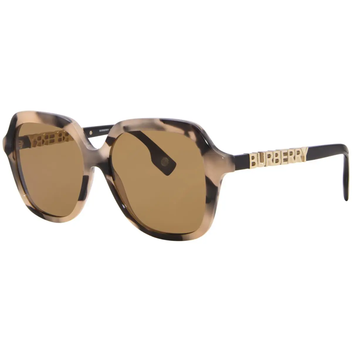 Joni BE4389 350173 Sunglasses Women`s Spotted Horn/bronze Lenses 55mm by Burberry