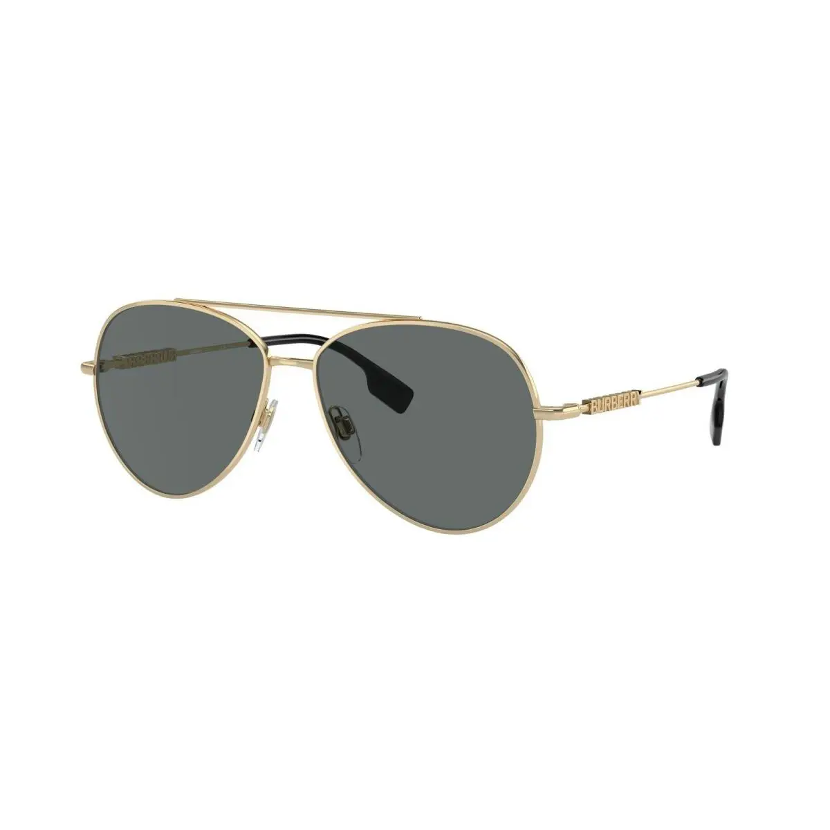Burberry Sunglasses BE3147 110981 58mm Light Gold / Dark Grey Polar Lens